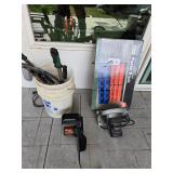 CIRCULAR SAW, PARTS BIN, ETC.