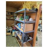 METAL SHELF AND CONTENTS