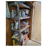 METAL SHELF AND CONTENTS
