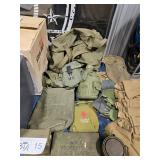 GROUP OF MILITARY PACKS, CANTEEN, ETC.