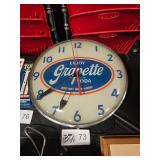 ORIGINAL GRAPETTE BUBBLE GLASS CLOCK--WORKS