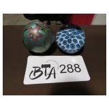 MILLEFIORI ART GLASS PAPER WEIGHT