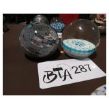 MILLEFIORI ART GLASS PAPER WEIGHT