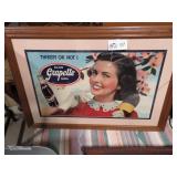 FRAMED GRAPETTE ADVERTISEMENT