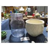 APOTHECARY JAR AND BOWL