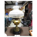 BRASS & GLASS DESK LAMP
