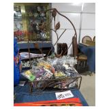 COLLECTION OF TOY CARS AND BASKET