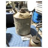 VINTAGE GALVANIZED GAS CAN