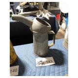 VINTAGE GALVANIZED QUART OIL CAN