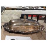 SILVER PLATED MEAT DOME/ CLOCHE