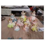 JOSEF ORIGINALS BIRTHDAY ANGEL FIGURINES