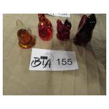 VINTAGE ART GLASS BIRD FIGURINES