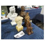 VINTAGE GROUP OF BUSTS