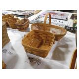 LONGABERGER SQUARE BASKET& LONG OVAL BASKET
