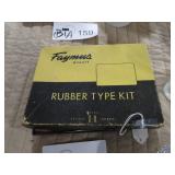 RUBBER TYPE KIT W/ STAMP