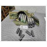 BLACKHAWK POUCH W/7 EMPTY MAGS, 1 LOADED 30 RND...