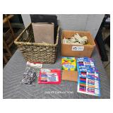 BOX OF ROPES & BOX OF MISC. ITEMS