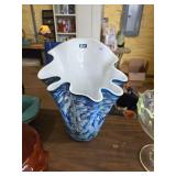 Alieja Hand Made in Poland Wavy Ruffled Art Glass