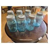 VINTAGE CANNING JARS w/LIDS