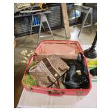 VINTAGE SUITCASE AND MISC.