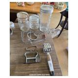 VARIOUS JARS AND KITCHENWARE ITEMS