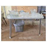 VINTAGE CHROME TABLE