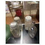 1930s/40s Square Waffle Grid Canning Jars
