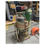 OXYGEN AND ACETYLENE WELDING SET AND CART