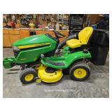 JOHN DEERE X354  4 WHEEL STEER LAWNMOWER, 36.5...