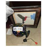 HUMMINGBIRD FEEDER, ART WORK, ETC.
