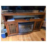 ELECTRIC FIREPLACE IN CABINET