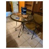 GLASS TOP TABLE AND CHAIRS