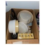CONTAINER OF KITCHENWARE ITEMS