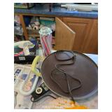 HAIR DRYER, SEWING HOOP, MISC. ITEMS