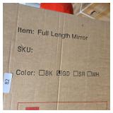 Full Length Mirror, Gold Finish