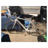 Trek Madone Road Bike, White and Silver