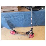 Halo Folding Kick Scooter, Black and Pink
