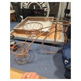 Metal Bicycle Plant Stand with Three Baskets