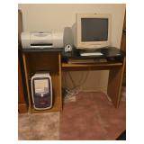Computer desk and chair only