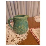 McCoy Water Lily Pitcher #124 Sage Green-no chips