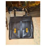 Relic Black Pebble Grain Tote Bag