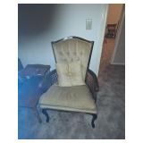 Gold occasional chair