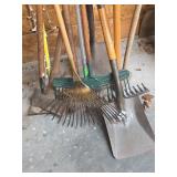 Group of yard tools only