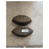 Pair of Antique Cast Iron Sad Irons