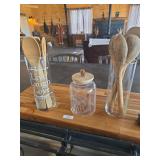 Kitchen Organization Set: Glass Jars and Spoons