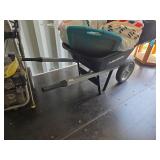 Husky Single-Wheel Black Poly Wheelbarrow