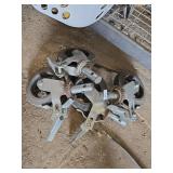 Set of Four Heavy-Duty Industrial Swivel Casters