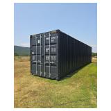 Industrial Dark Grey Steel Shipping Container