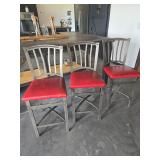 Set of 3--24 in high bar stools