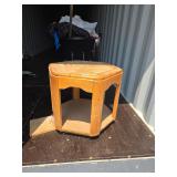 Pair of Wooden Hexagonal End Tables
